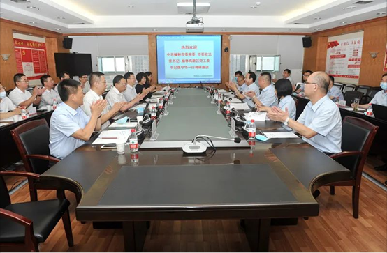 榆林市政法委书记、榆林高新区党工委书记张守华一行深入一定发考察调研